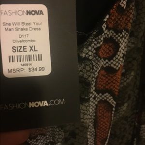 She will steal your man snake dress Brand new